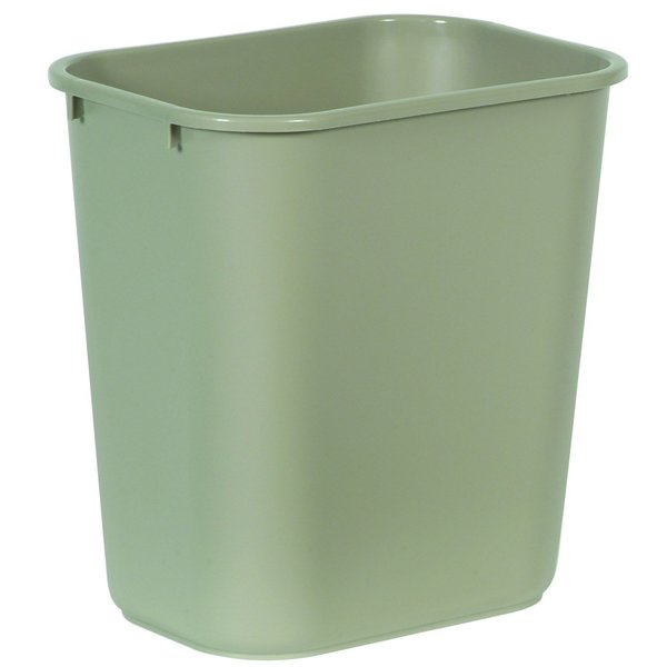 Rubbermaid Commercial WASTEBASKET RUBBERMAID 28QT BG FG295600BEIG